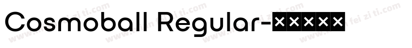Cosmoball Regular字体转换